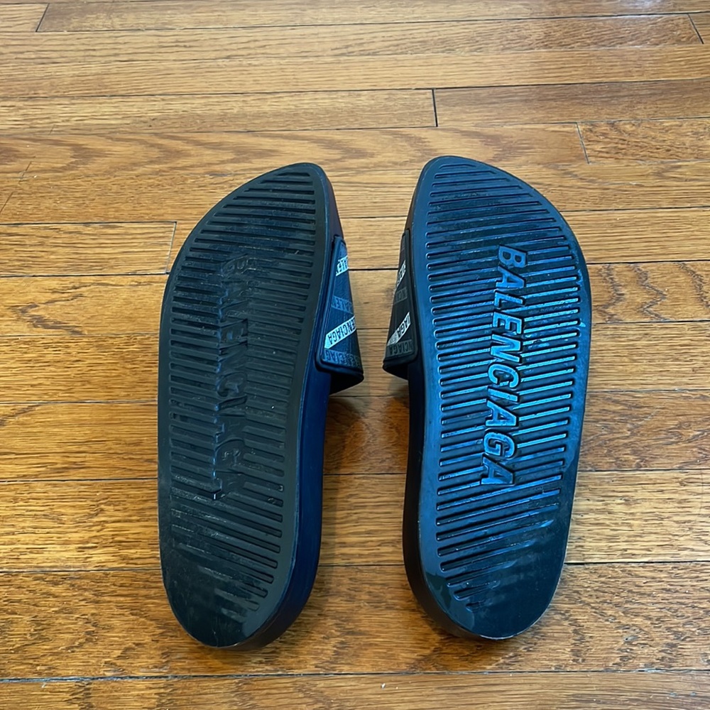 Balenciaga Men’s Pool Slides Size 9. VGUC. - Picture 4 of 7